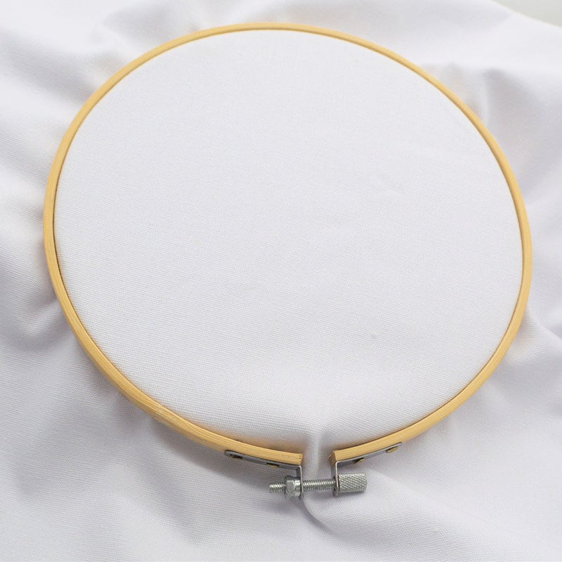 iNee 100% Cotton Fabric for Embroidery, Embroidery Fabric Cotton, 20 by 60-Inch, White - Image 2